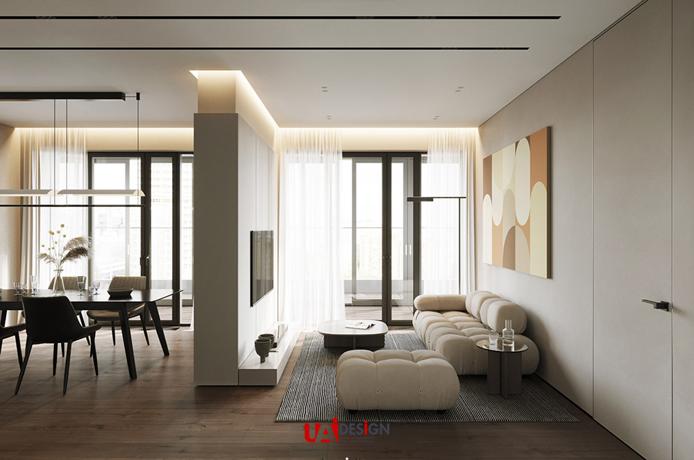 Thiết kế nội thất chung cư 125 M21